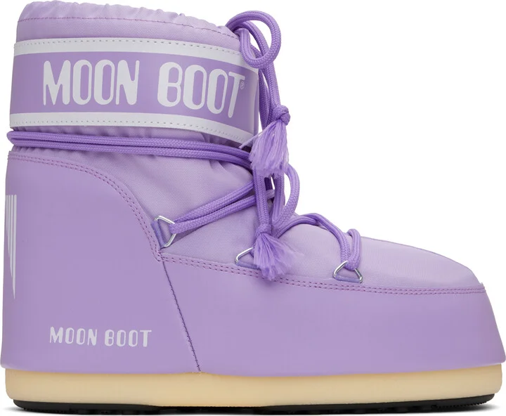 Moon Boot Purple Icon Low Nylon Boots