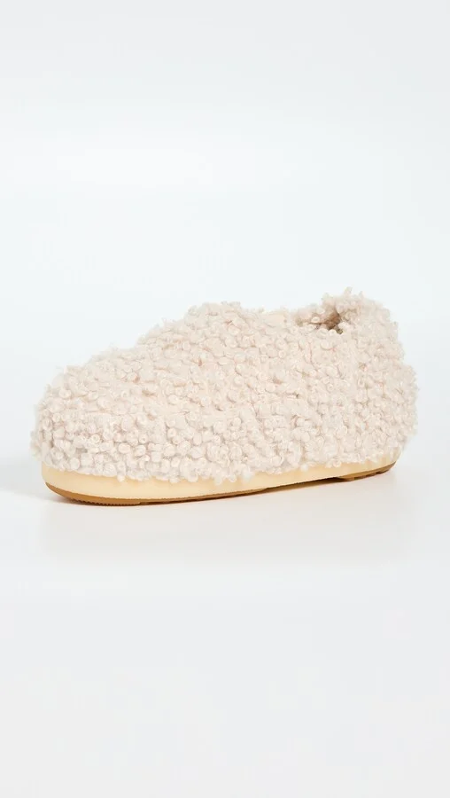 Moon Boot Sandal Band Astrakan Flats - Image 2