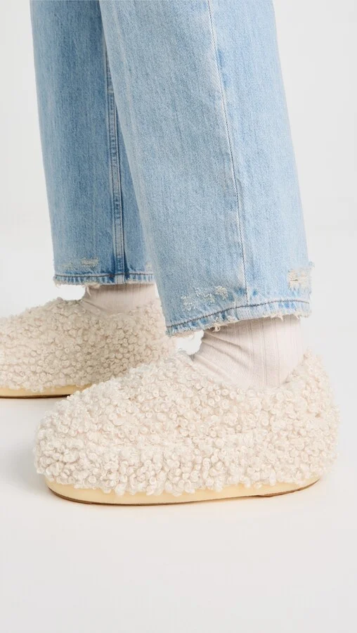 Moon Boot Sandal Band Astrakan Flats - Image 3