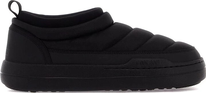 MOON BOOT soft nylon slip-on park shoes