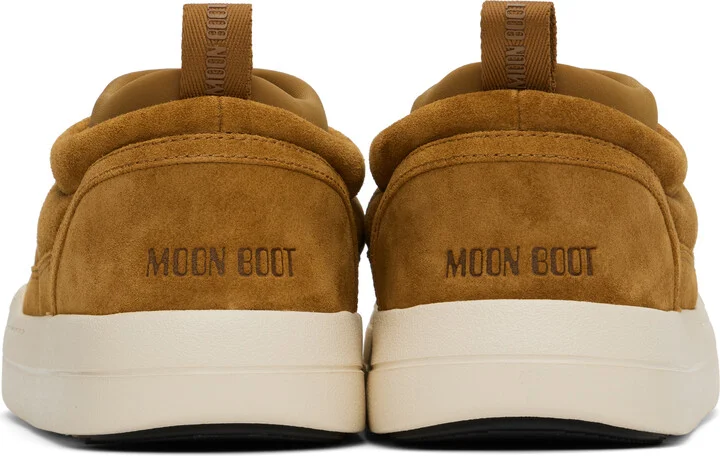 Moon Boot Tan Park Soft Suede Loafers - Image 2