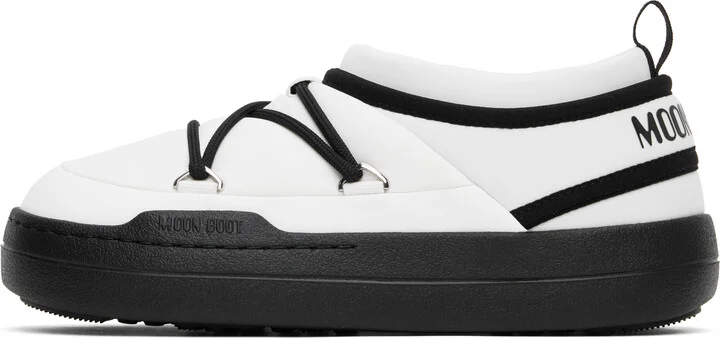Moon Boot White & Black Park Icon Loafers - Image 3