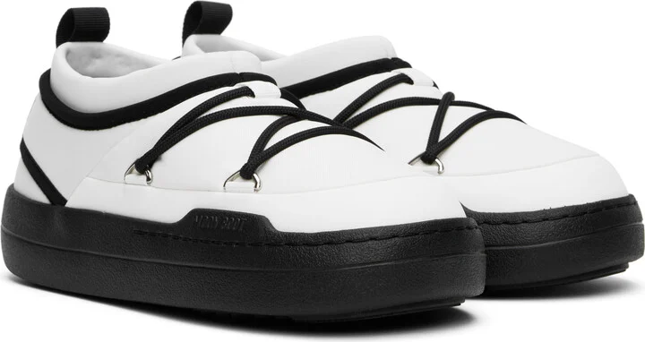 Moon Boot White & Black Park Icon Loafers - Image 4