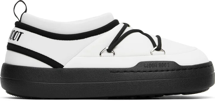 Moon Boot White & Black Park Icon Loafers