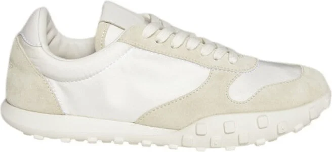 Moon Sneakers In Nylon And Suede Cream