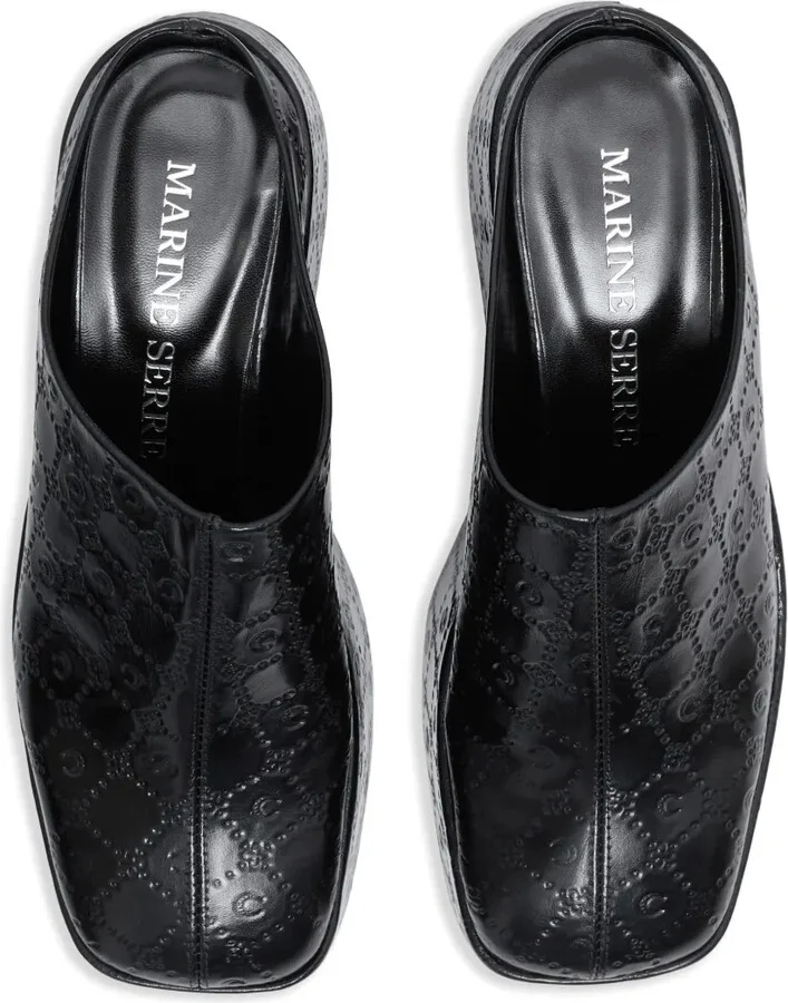 Moonagram-embossed mules - Image 5