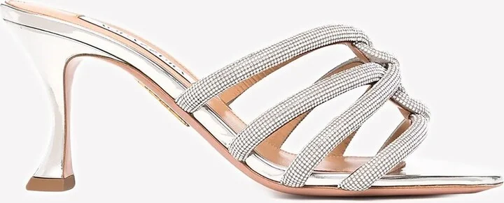 Moondust 75 Crystal-Embellished Mules
