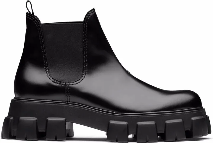 Moonlith brushed leather Chelsea boots
