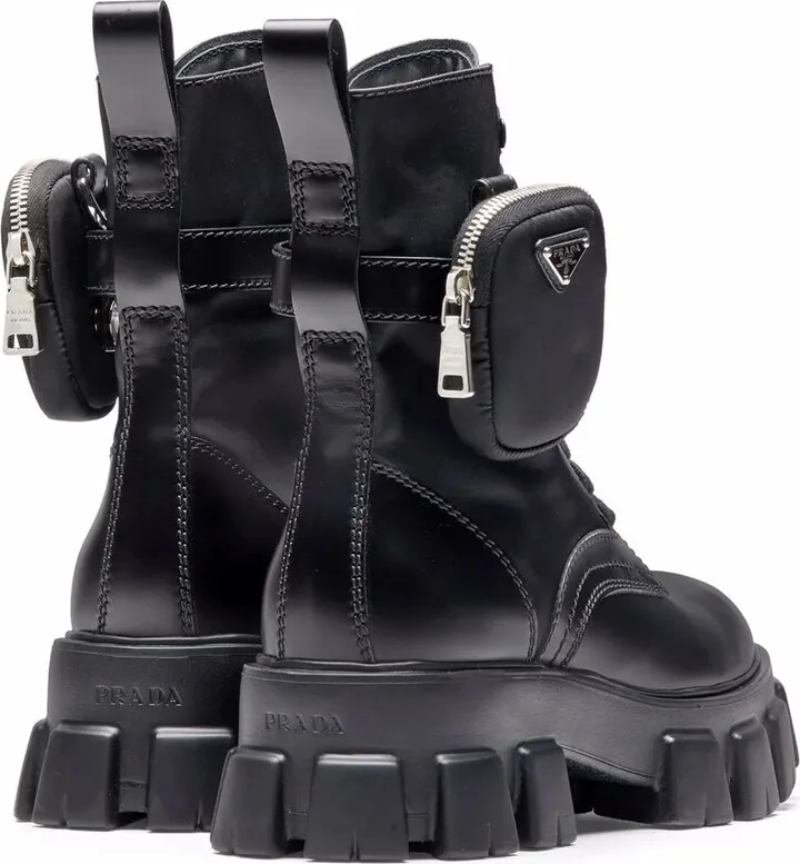 Moonlith pouch-detail ankle boots - Image 3