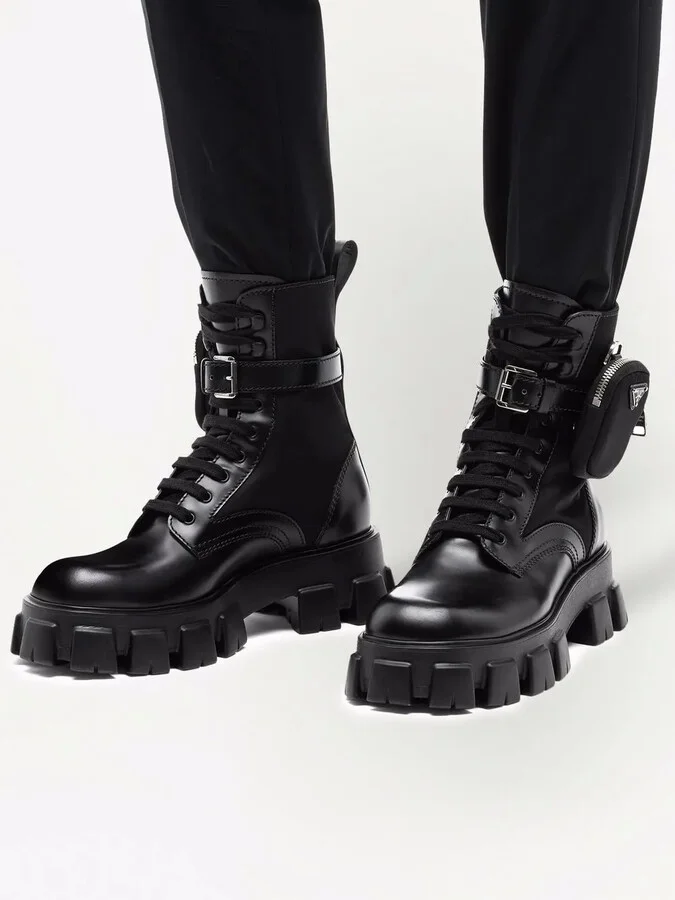 Moonlith pouch-detail ankle boots - Image 5