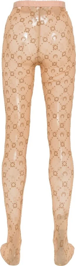 Moonogram Mesh Tights - Image 2
