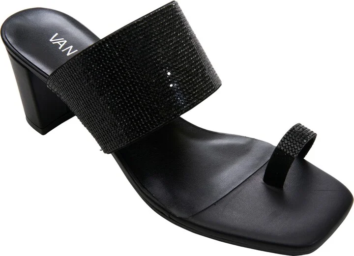 Moos Rhinestone Toe Loop Sandal