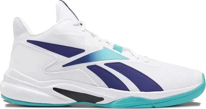 More Buckets "White/Light Blue" sneakers