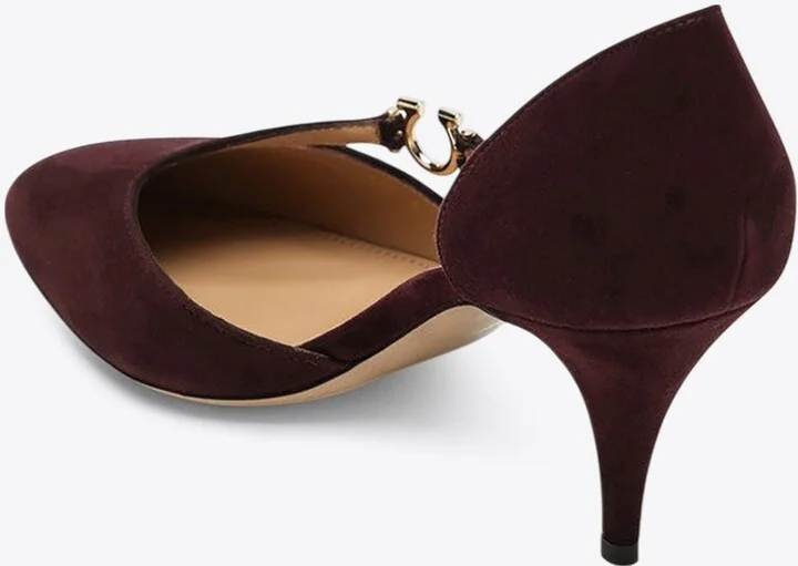 Moreen 70 Suede D'Orsay Pumps - Image 2