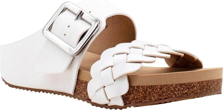 Morel Two-Strap Wedge Sandal