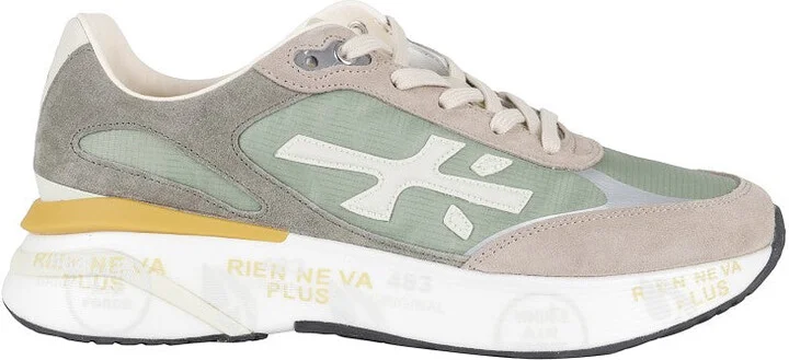Moreun Sneakers - Green/Beige