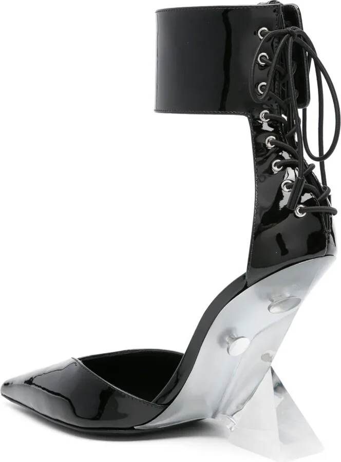 Morgan 105mm lace-up pumps - Image 3