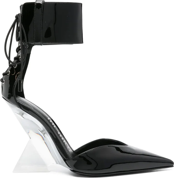 Morgan 105mm lace-up pumps