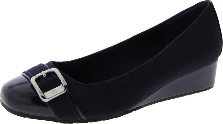 MORGAN Womens Round toe Slip on Wedge Heels