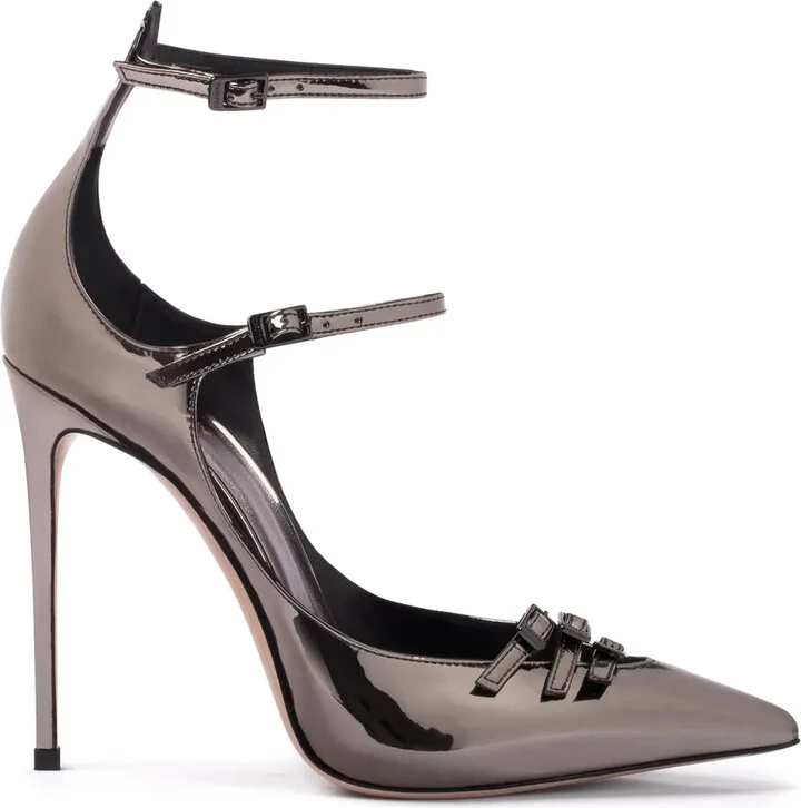 Morgana 120mm metallic-effect pumps