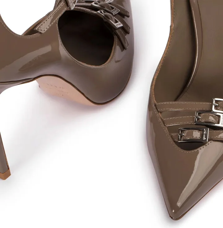 Morgana 120mm patent-leather pumps - Image 4