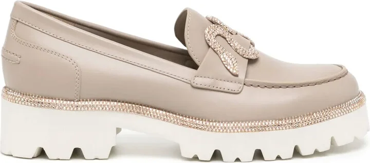 Morgana 40mm leather loafers