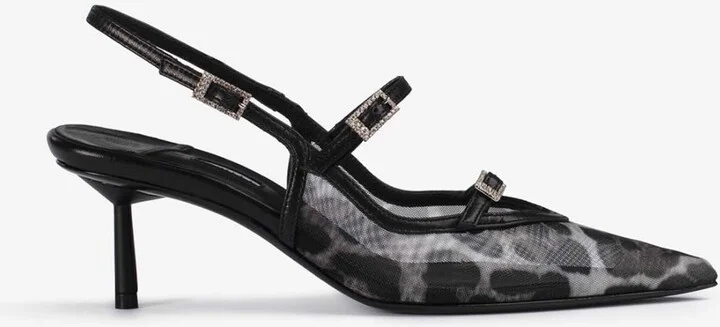 Morgana 60 Leopard-Print Mesh Pumps
