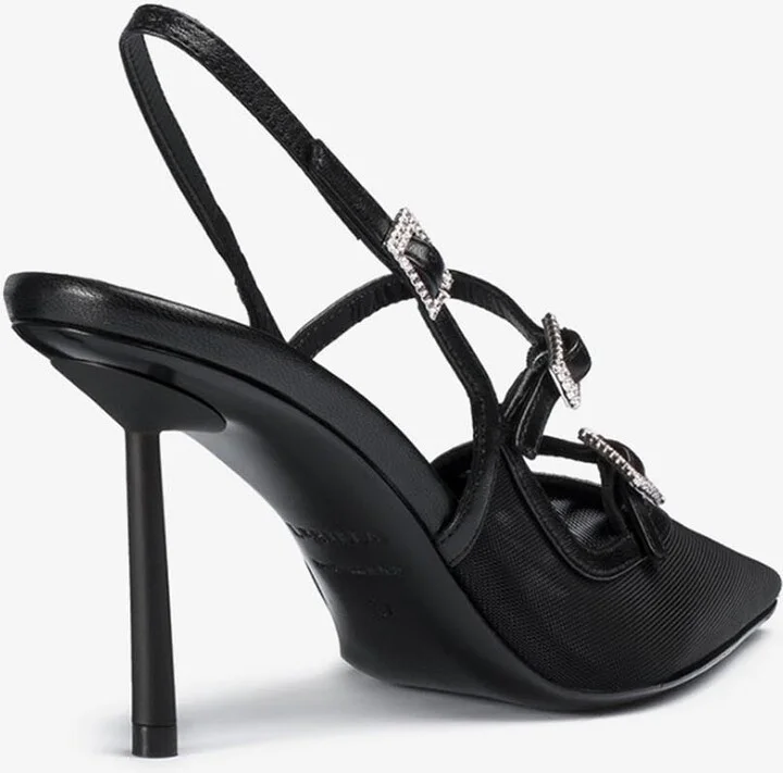 Morgana 80 Slingback Mesh Pumps - Image 2