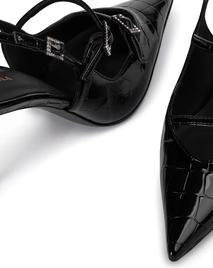 Morgana 80mm leather pumps - Image 4