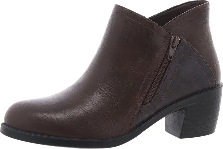 morgana Womens Zipper Manmade Booties