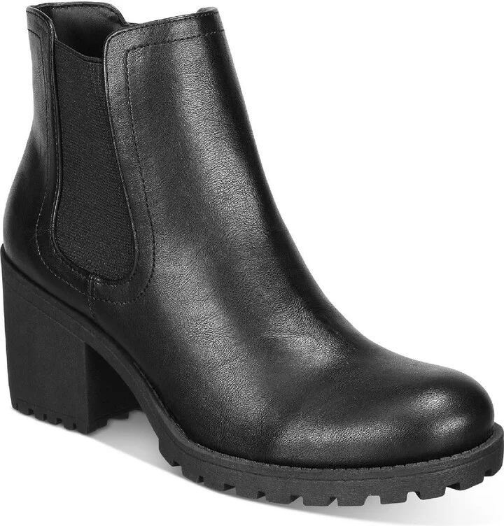 Morghan Womens Casual Leather Ankle Boots