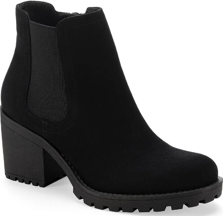 Morghanf Womens Faux Suede Cold Weather Heels