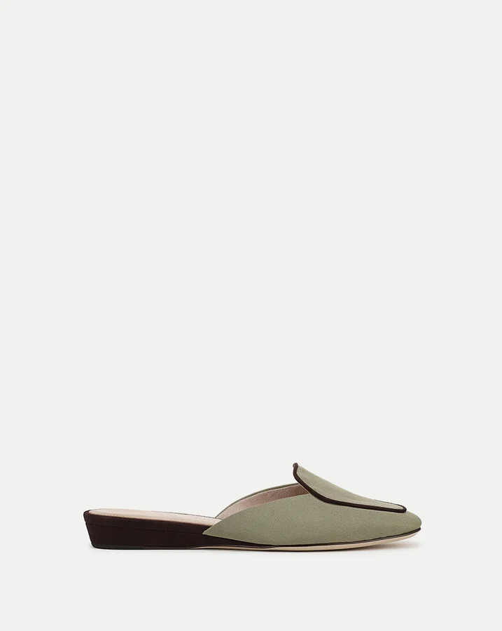 Moritz Loafer Mule Stone Army Raisin
