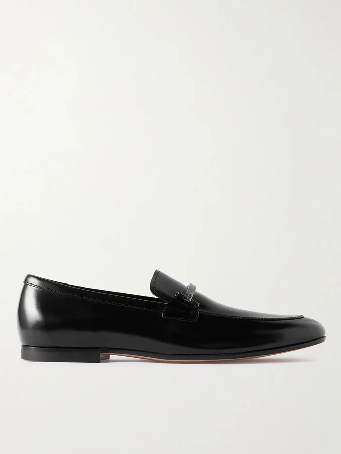 Morsetto Embellished Glossed-Leather Loafers