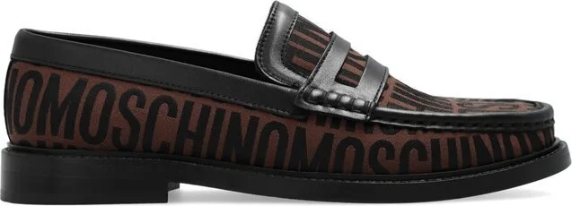Moschino Allover Logo Printed Loafers