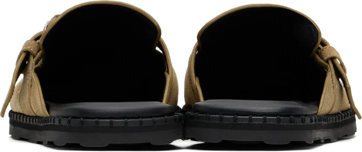Moschino Beige Suede Slip-on Loafers - Image 2