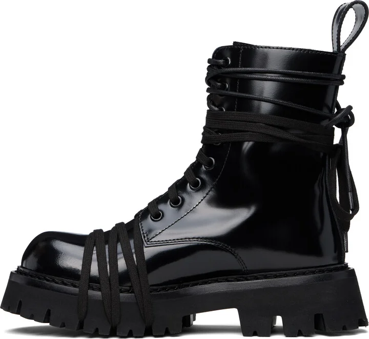 Moschino Black Biker Boots - Image 3
