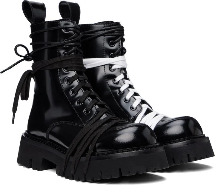 Moschino Black Biker Boots - Image 4