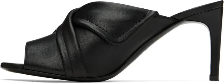 Moschino Black Biker Heeled Sandals - Image 3