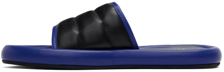 Moschino Black & Blue Logo Slides - Image 3