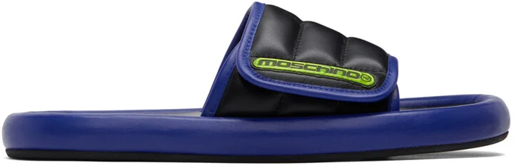 Moschino Black & Blue Logo Slides