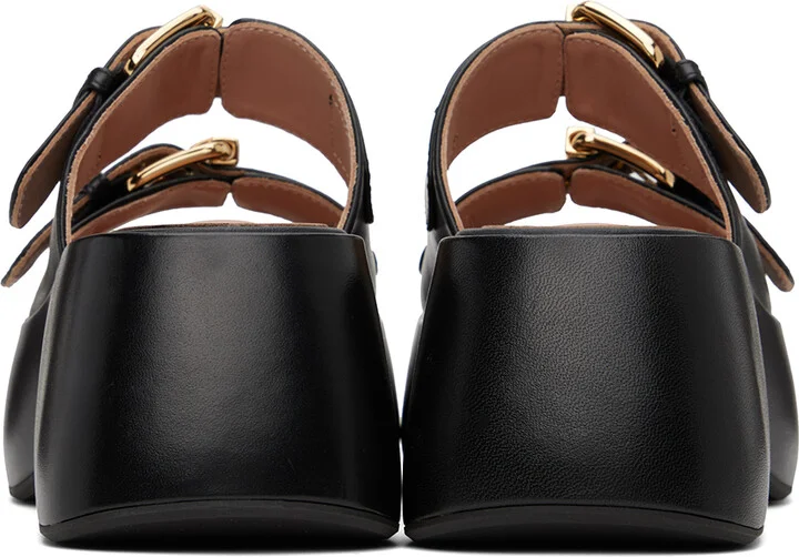 Moschino Black Buckles Sandals - Image 2