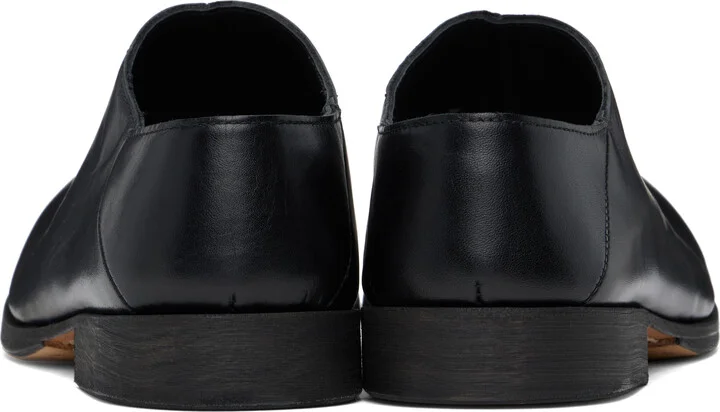 Moschino Black Cobbler Calf Shootie Loafers - Image 2