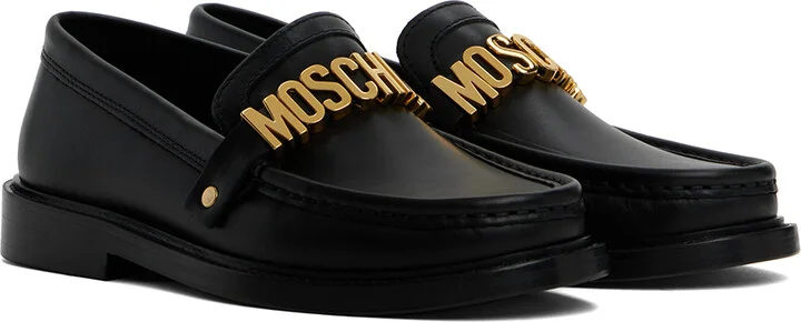 Moschino Black College Loafers - Image 4