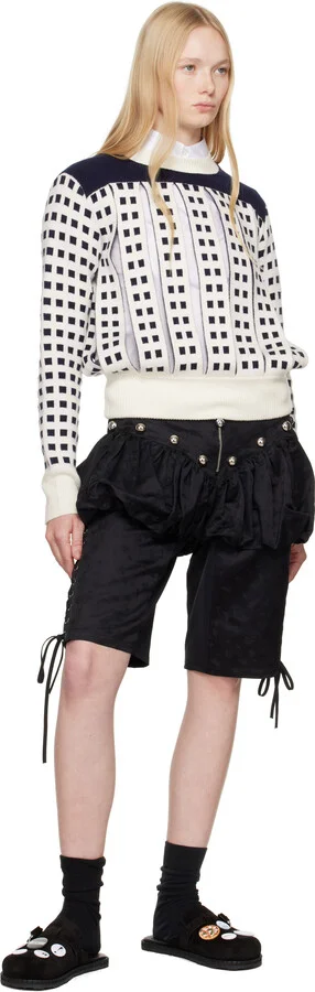 Moschino Black Cow Suede Sporty Mules - Image 5