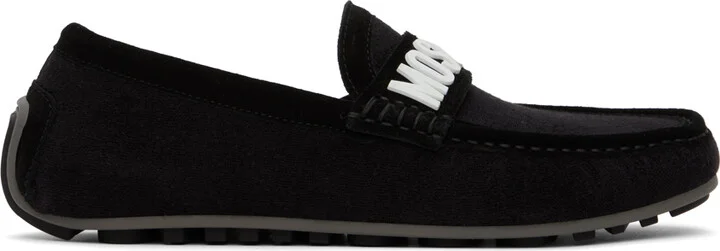 Moschino Black Drivers Loafers