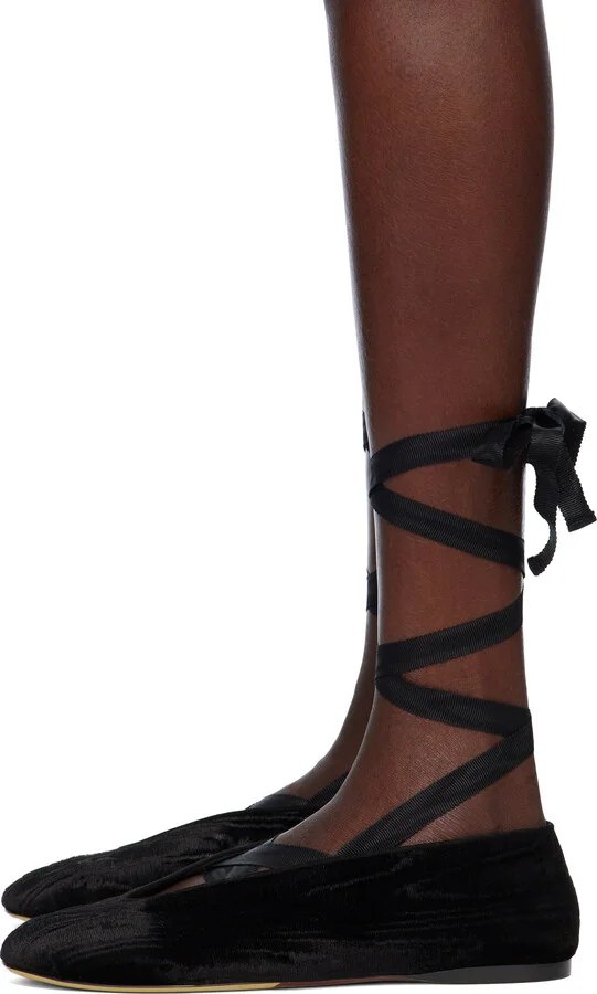 Moschino Black Duck Ballerina Flats - Image 3