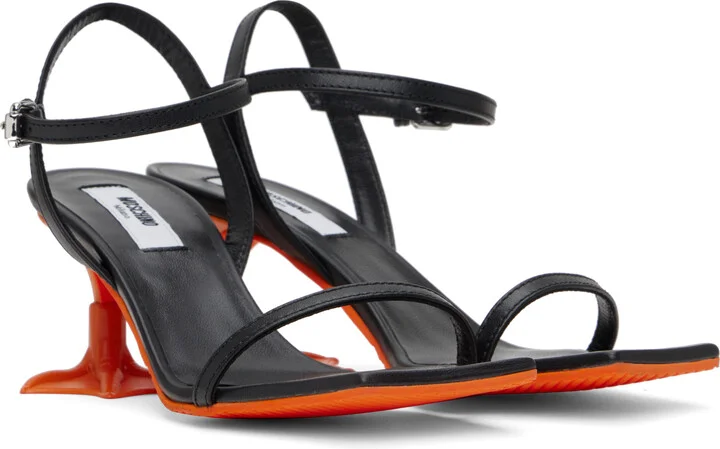 Moschino Black Duck Heeled Sandals - Image 4