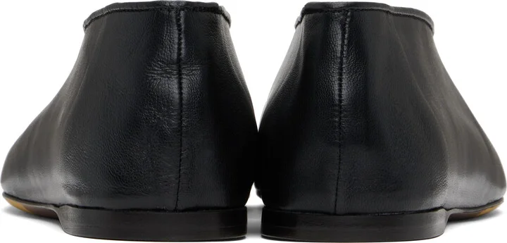 Moschino Black Duck Nappa Ballerina Flats - Image 2