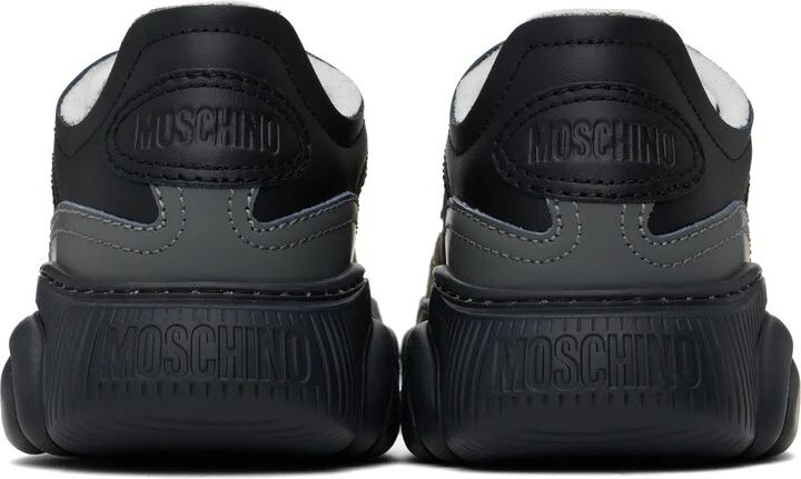 Moschino Black & Khaki Teddy Sneakers - Image 2